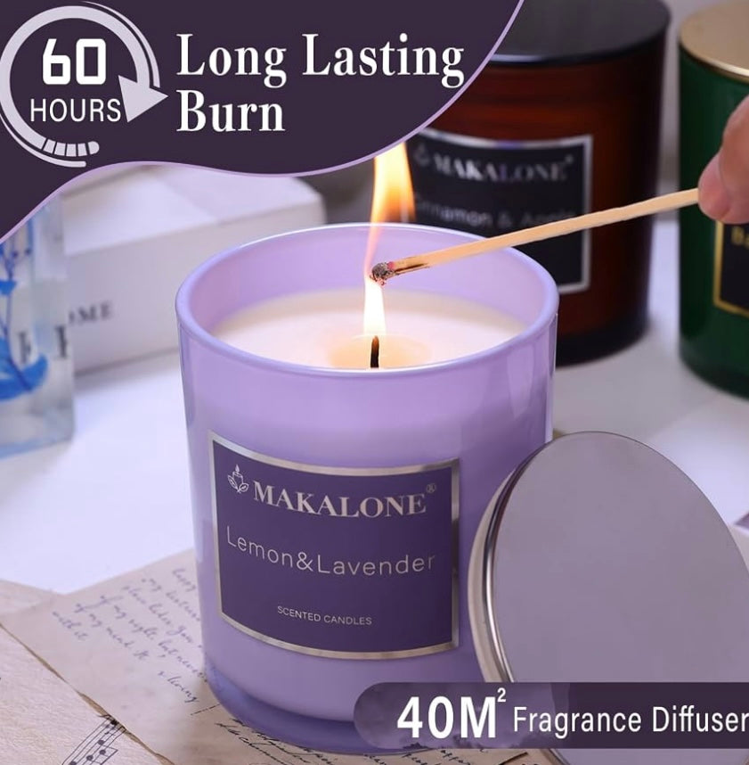 Lavender Lemon Scented Candle