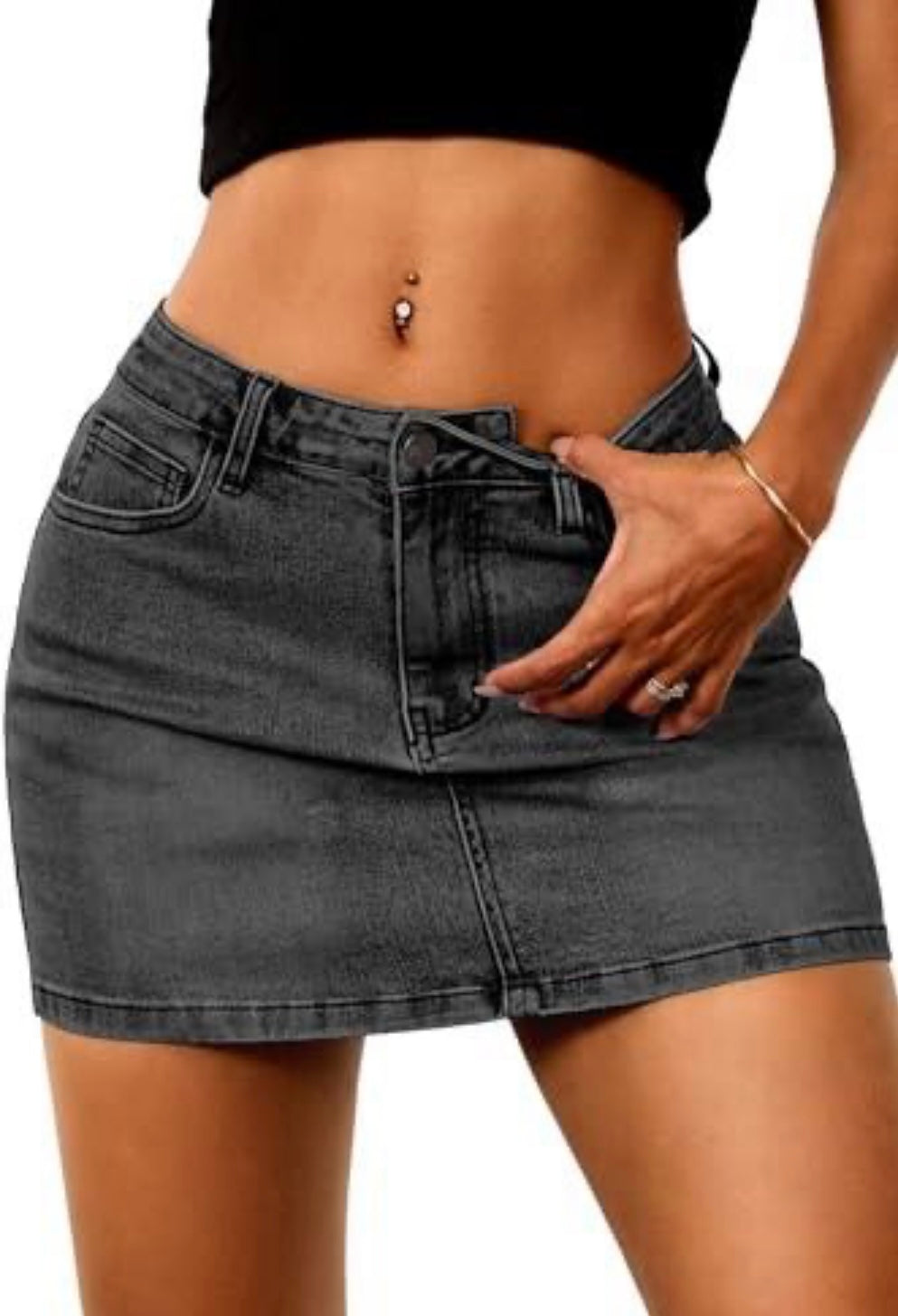 Mini Jean Skirt