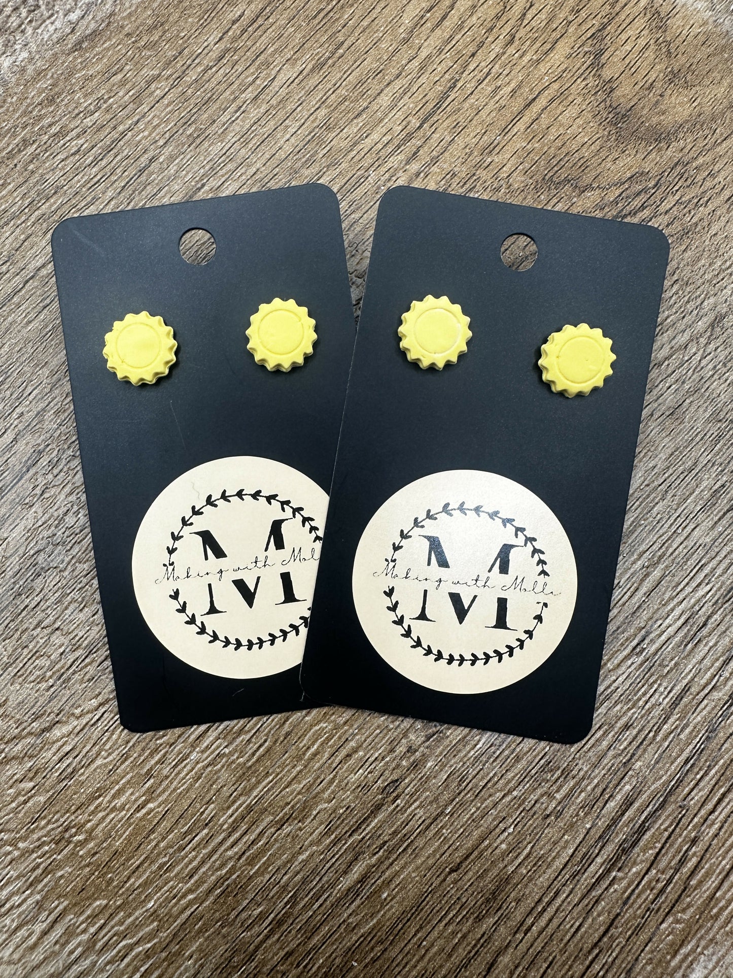 Sunshine Stud Polymer Clay Earrings
