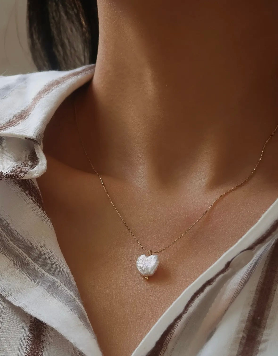 Pearl Heart Necklace