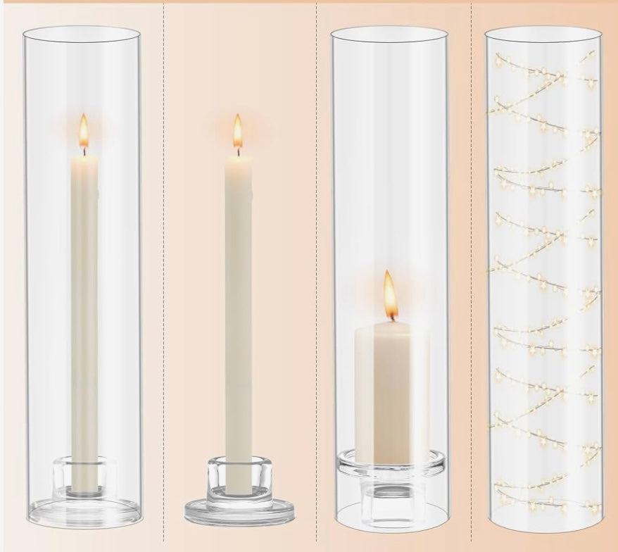 Hurricane Candle Holder Thickened Cylinder Covers