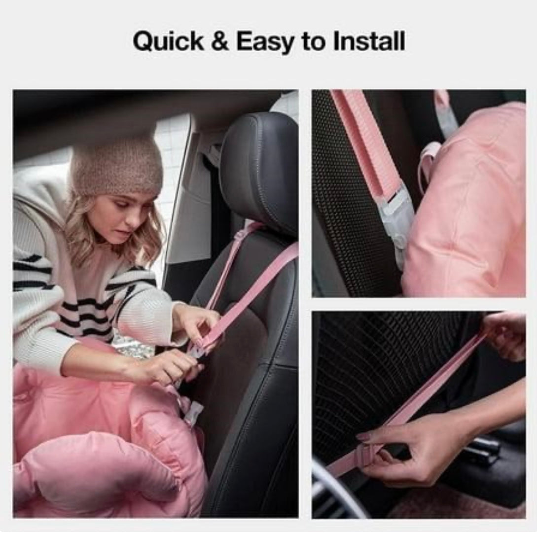 Dog Car Seat Travel Puppy Pet Carrier Bag with Pockets