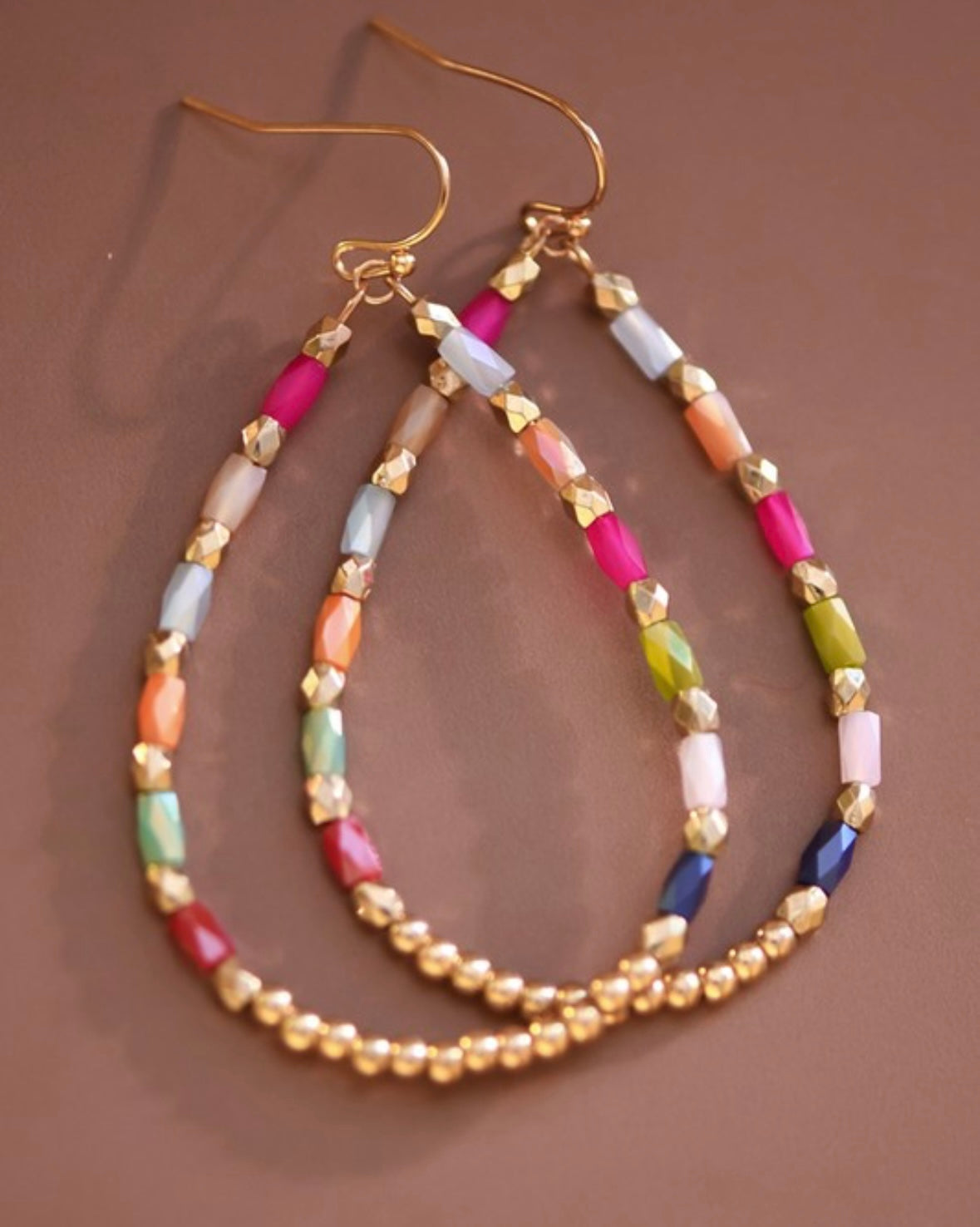 Glass Beaded Teardrops
