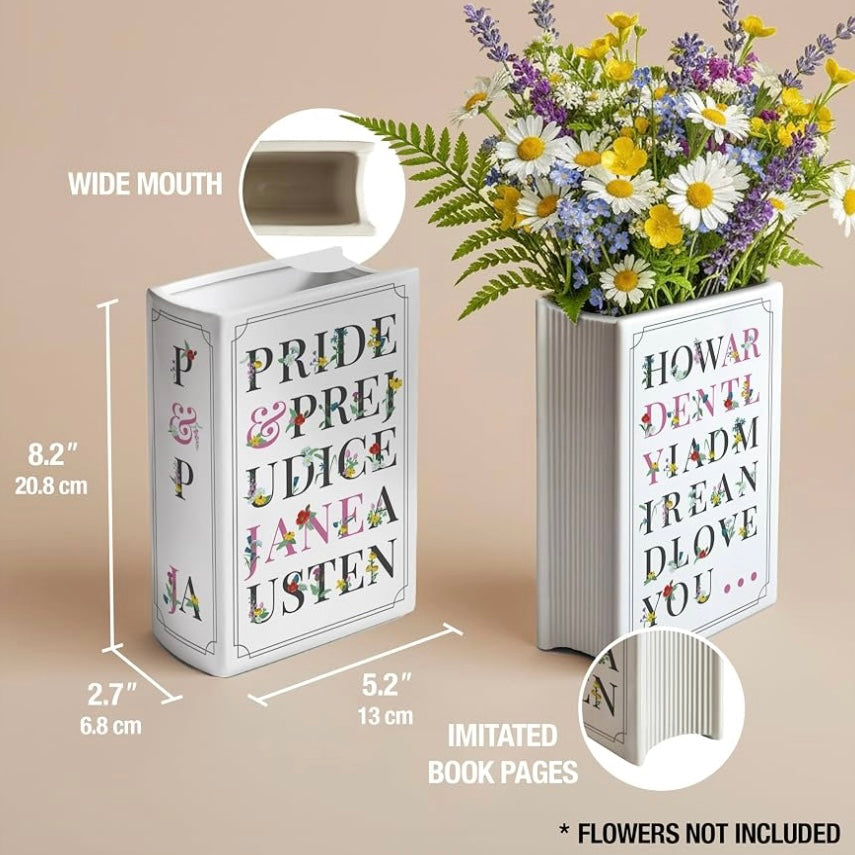 Pride and Prejudice Book Vase