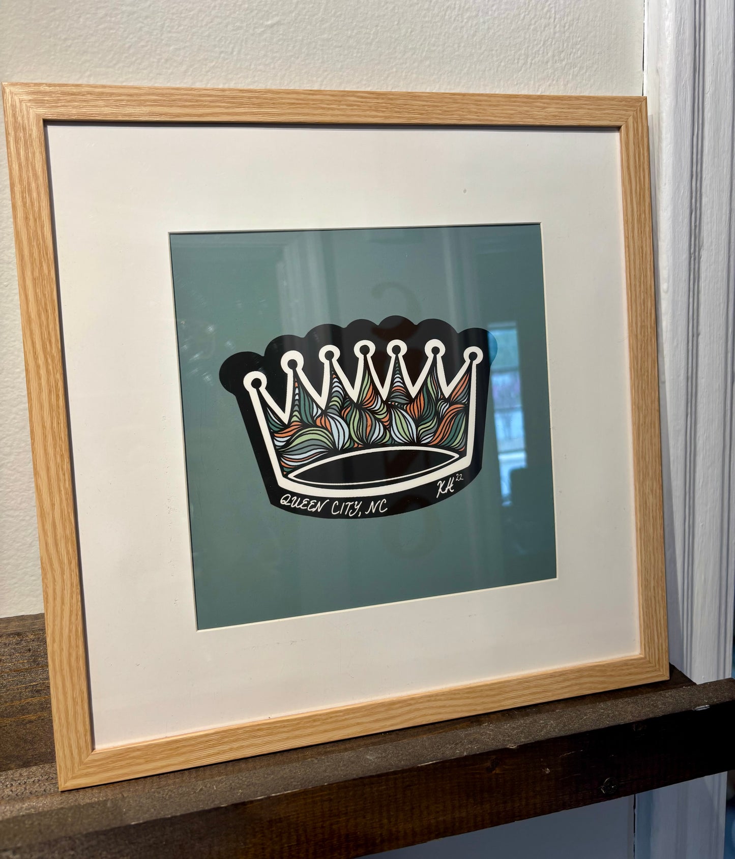Framed Crown Print
