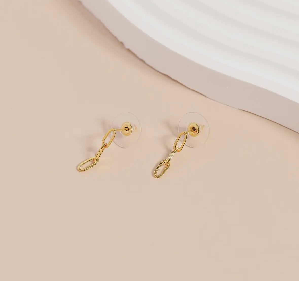 Stainless Steel Paperclip Earrings