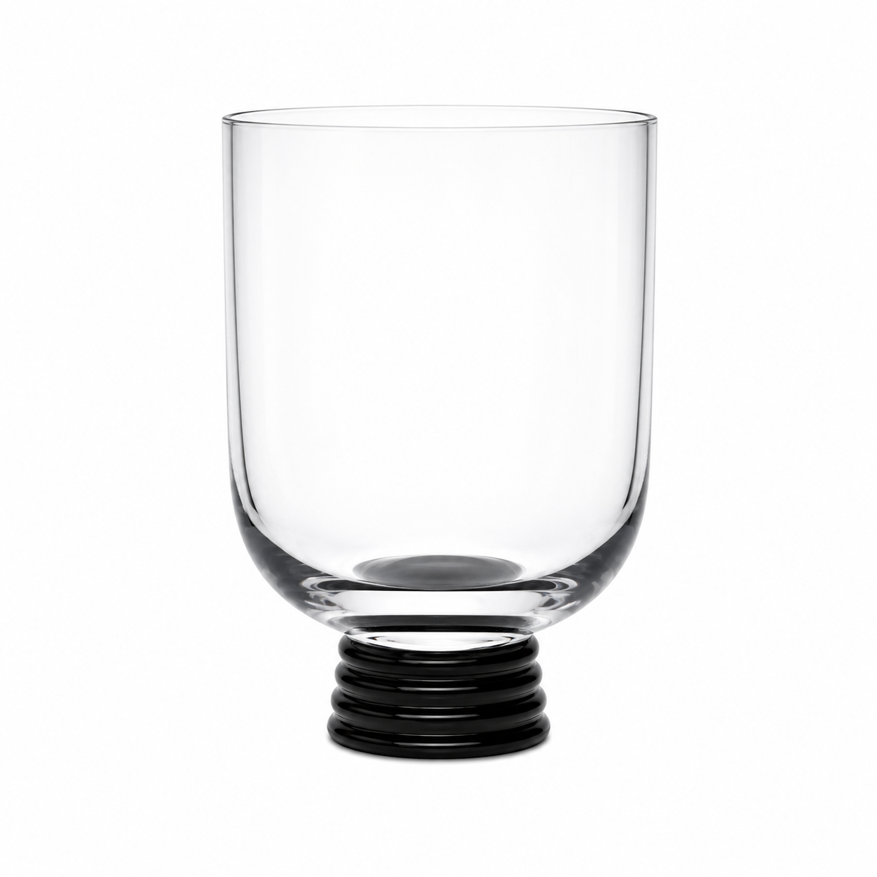 Beer Glasses, Black & Clear
