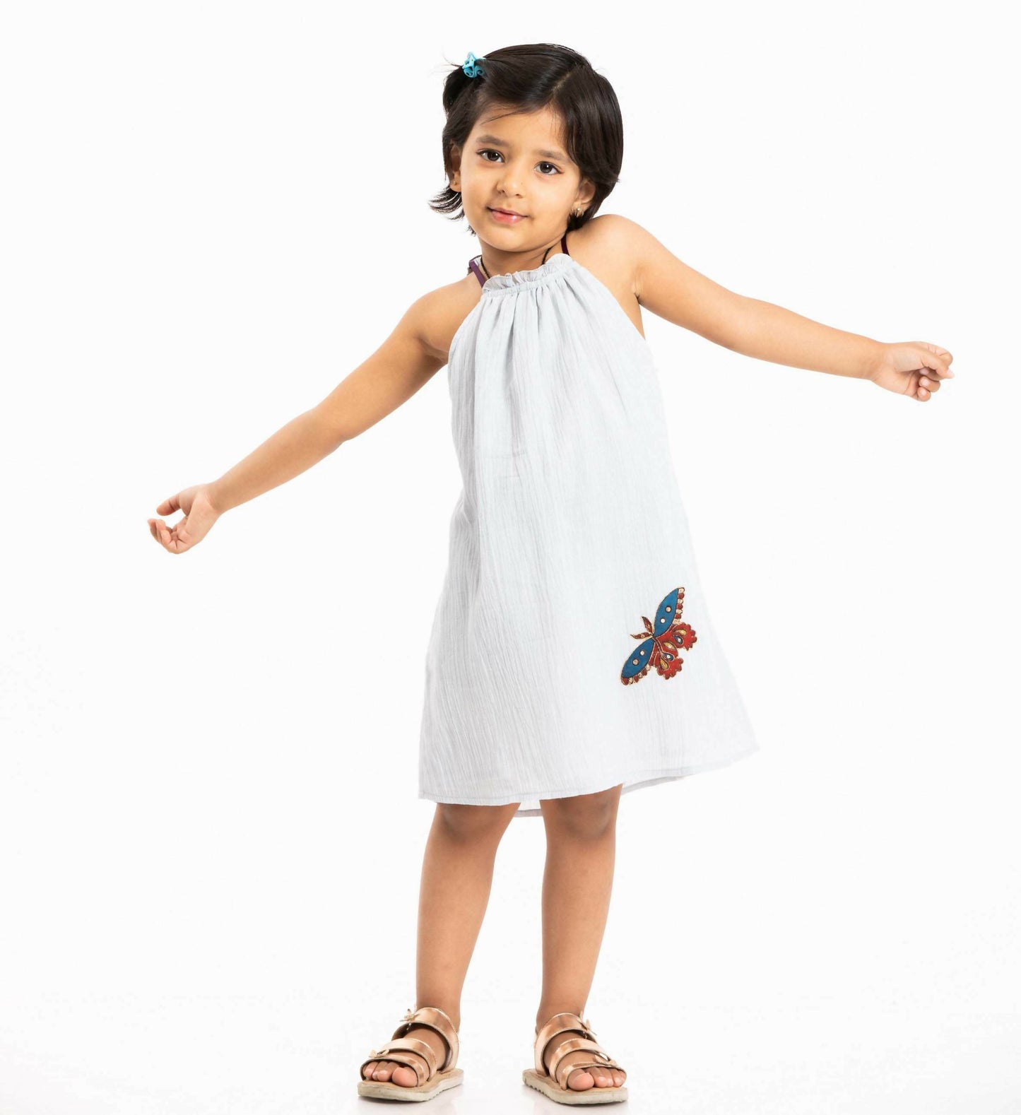Halter Neck Dress with Pockets