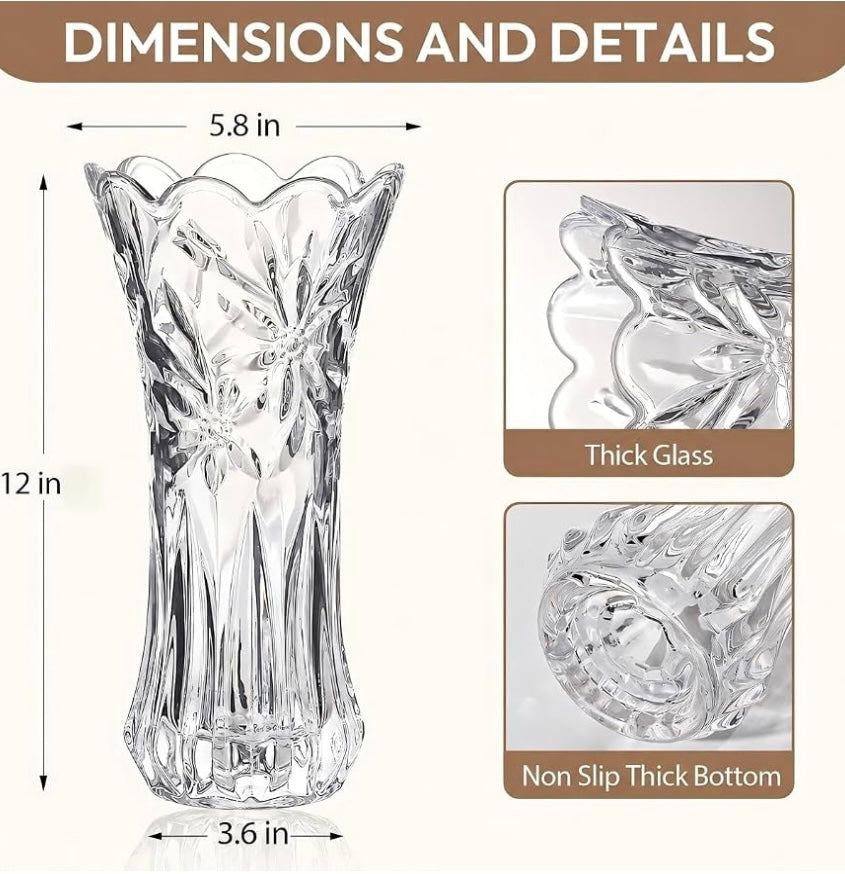12 Inch Crystal Vas