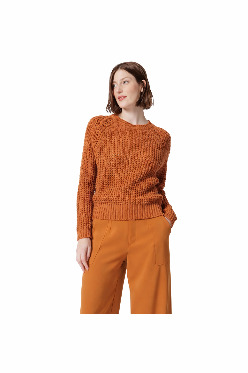 DO by Dee Ocleppo Womens Liliana Raglan Sleeve Pullover Sweater