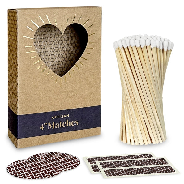 4" Refill Matches - Colors of Your Choice + Striker Stickers