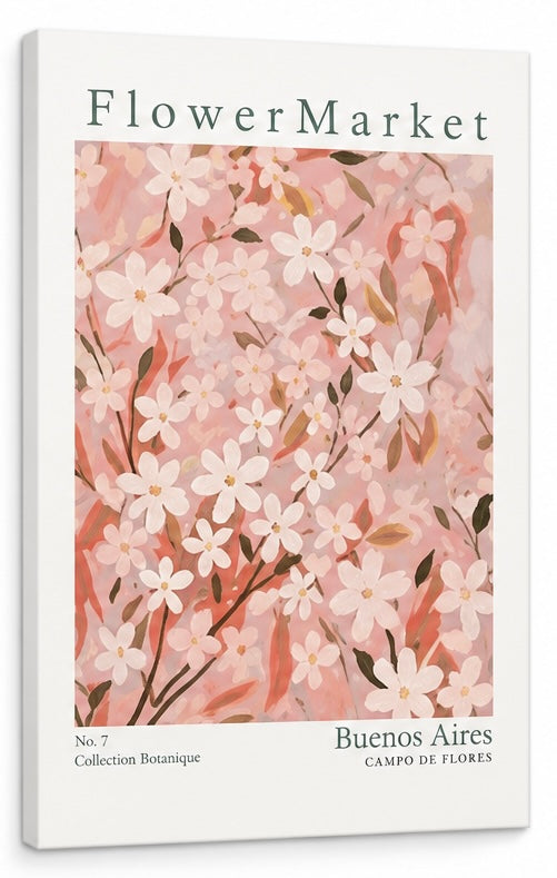 Flower Market Canvas Wall Art
