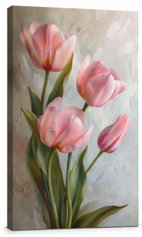 Tulip Floral Wall Art Canvas