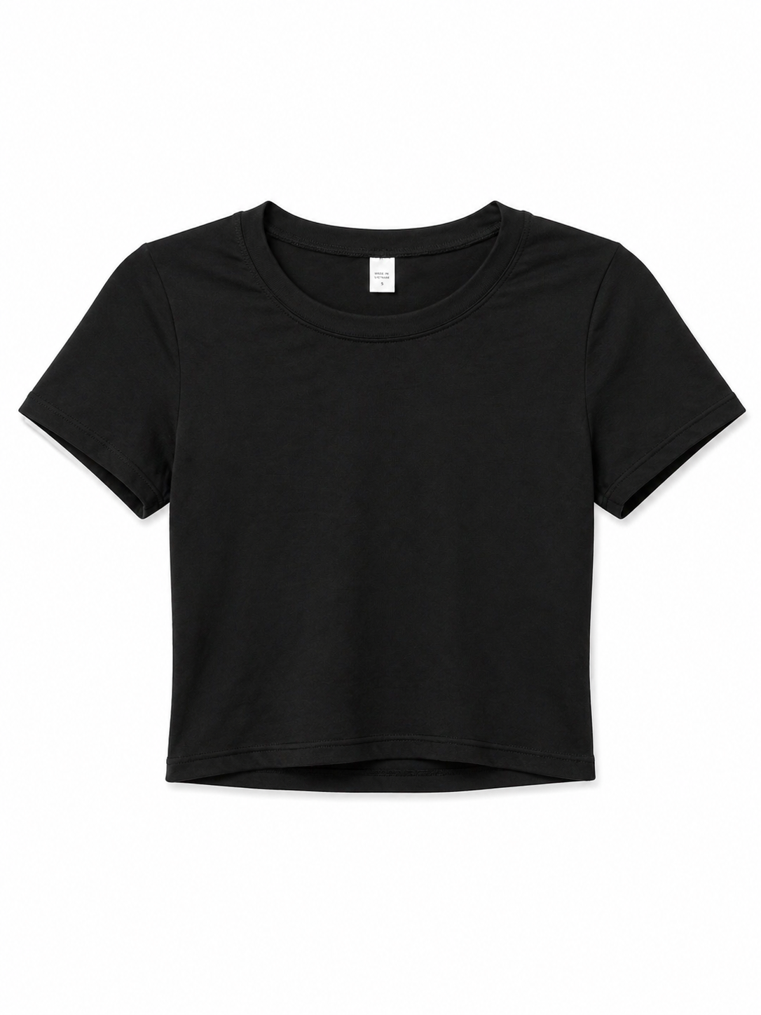 Cropped Black Athletic Wear