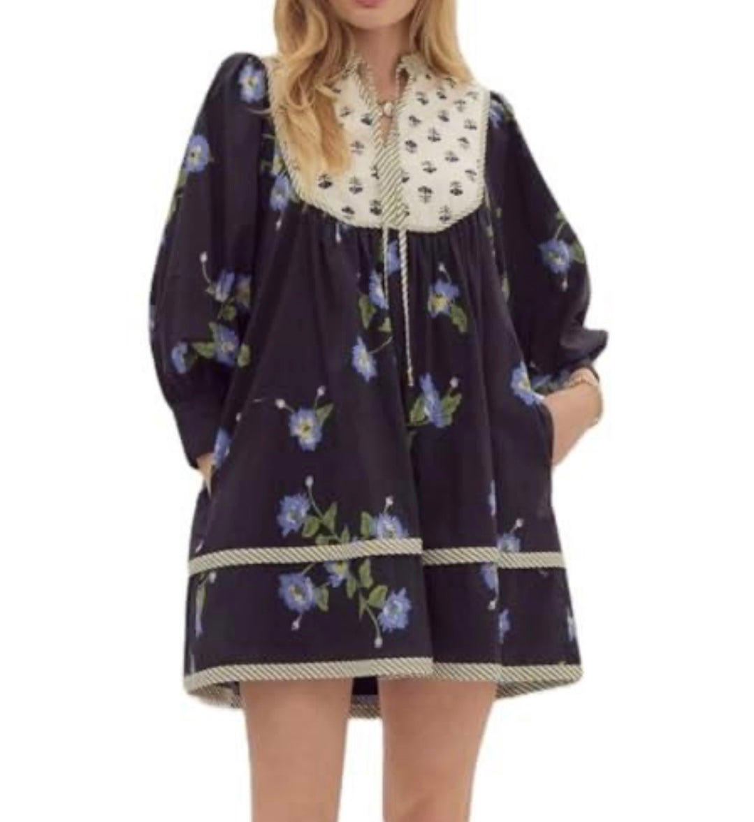 Boho Floral Short Dress
