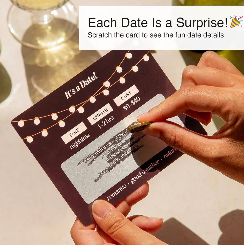 It's a Date!, 40 Fun and Romantic Scratch Off Date Night Ideas for Him or Her