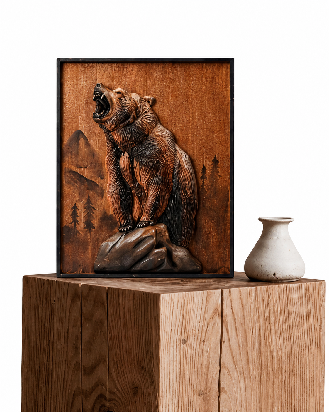 3D Wood Modern Wood Decor