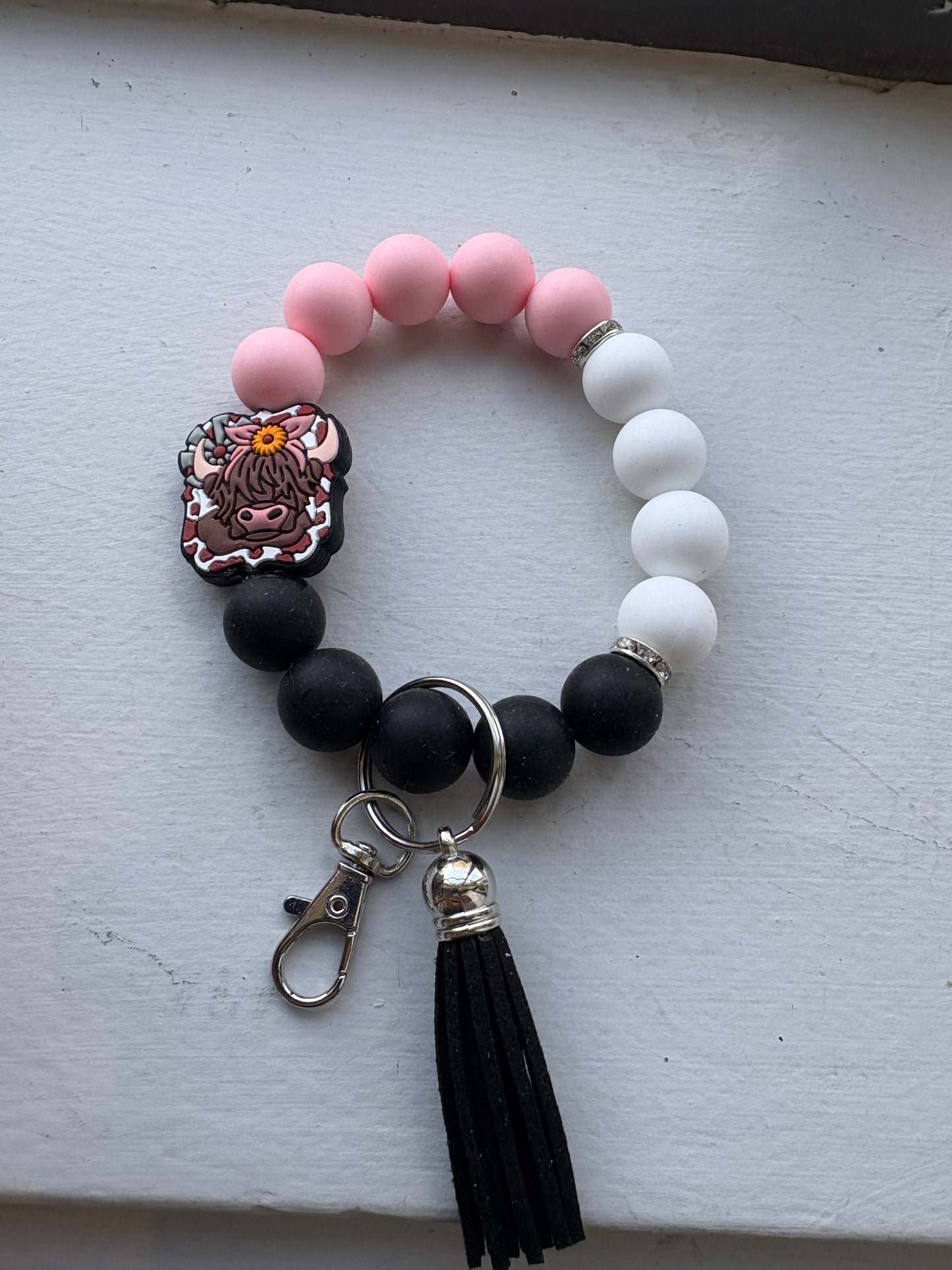 Keychain Wristlets with charms