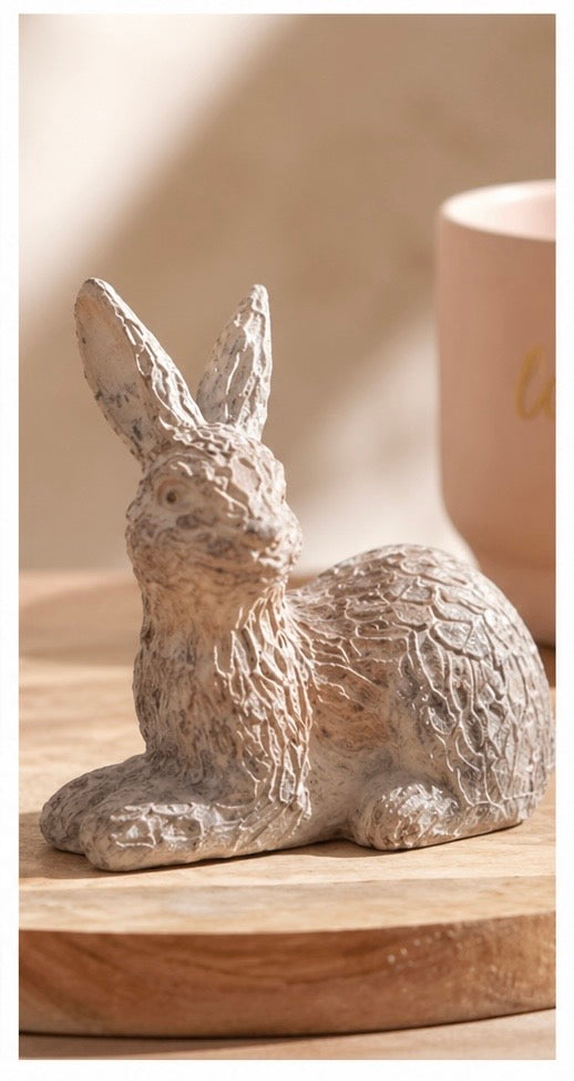 Rustic Rabbit Figurines