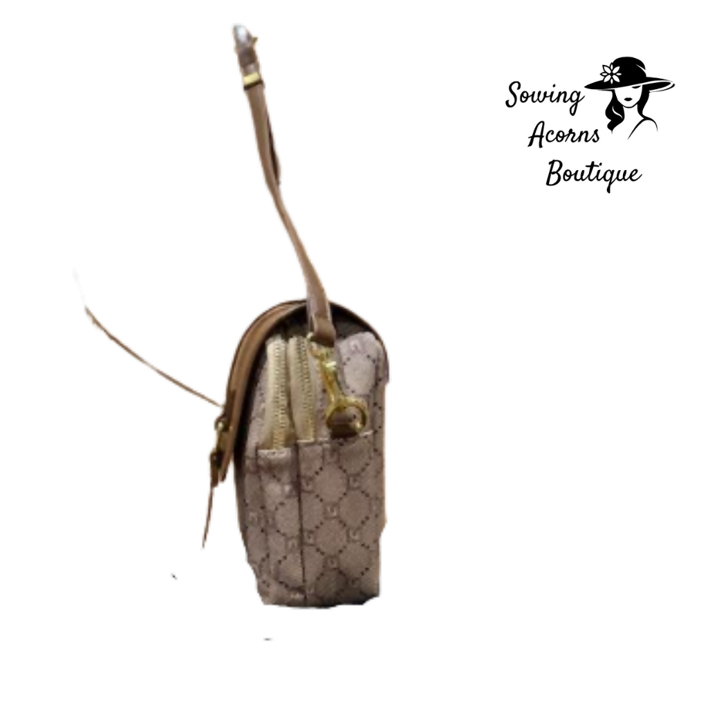 04 Crossbody Bag with Gold hardware sowing acorns boutique