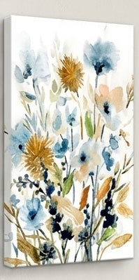 Framed Watercolor Daisy Flower Canvas Wall Art