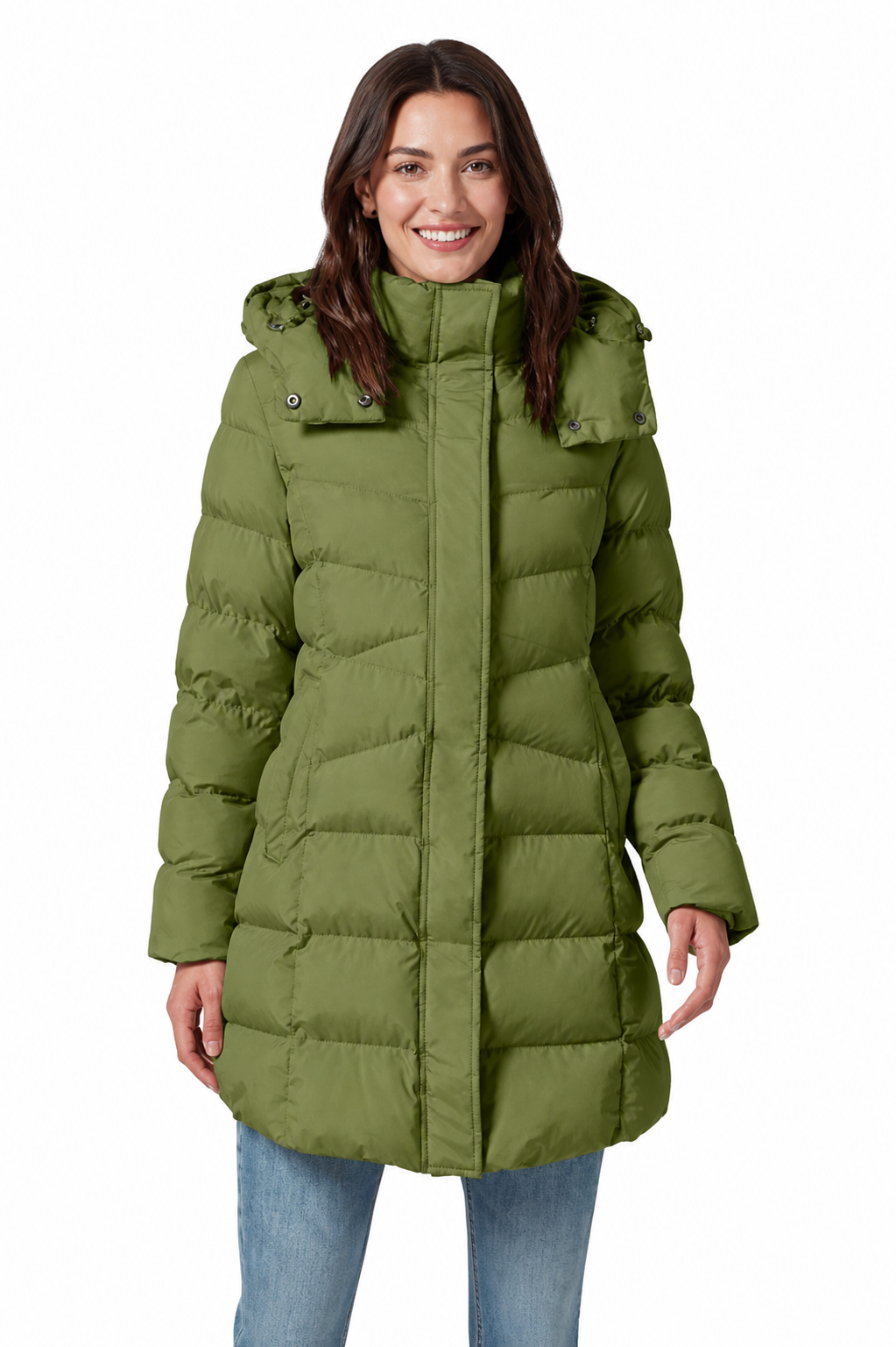 Long Quilted Puffer Jacket