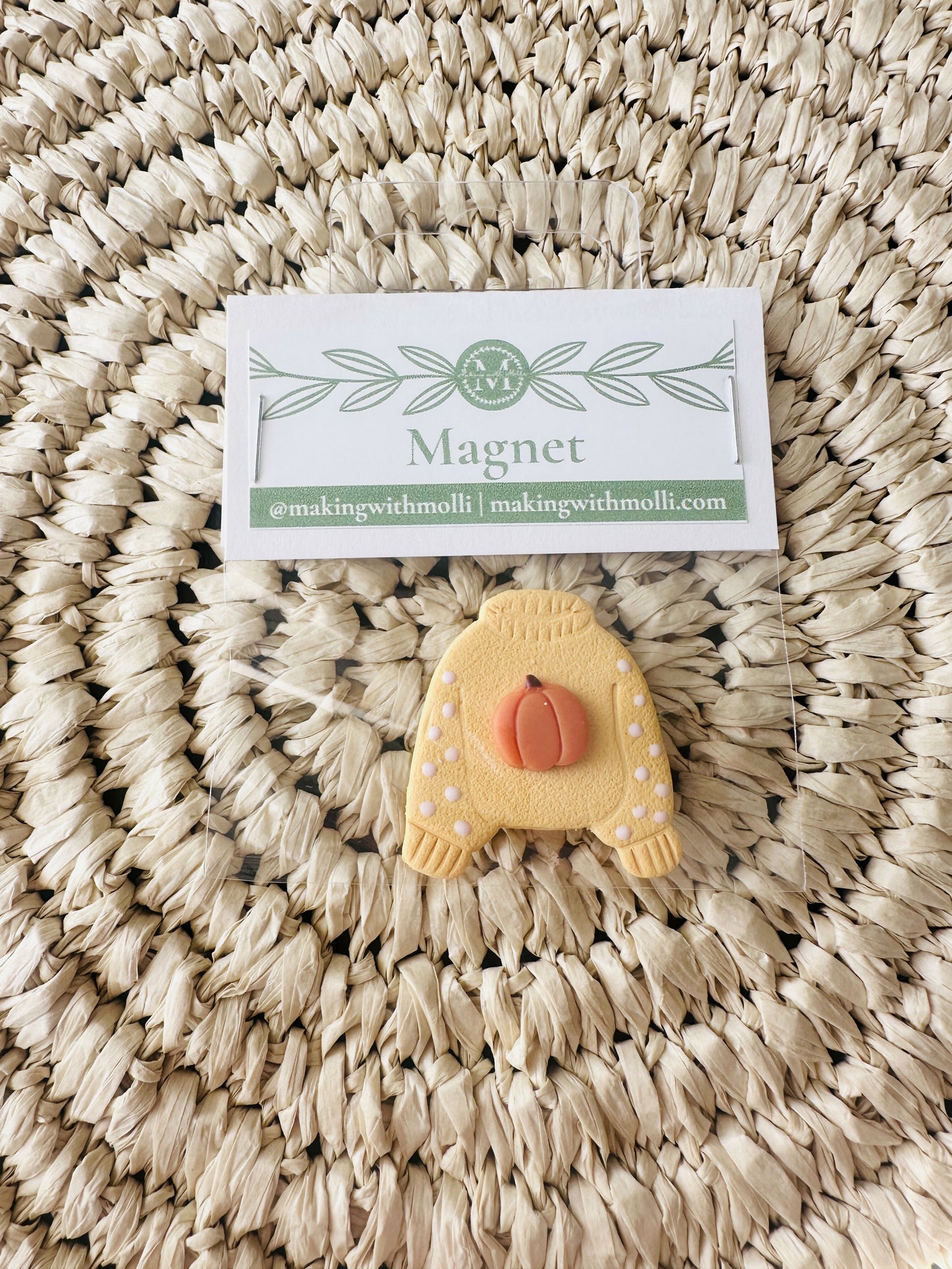 Pumpkin Sweater Magnet