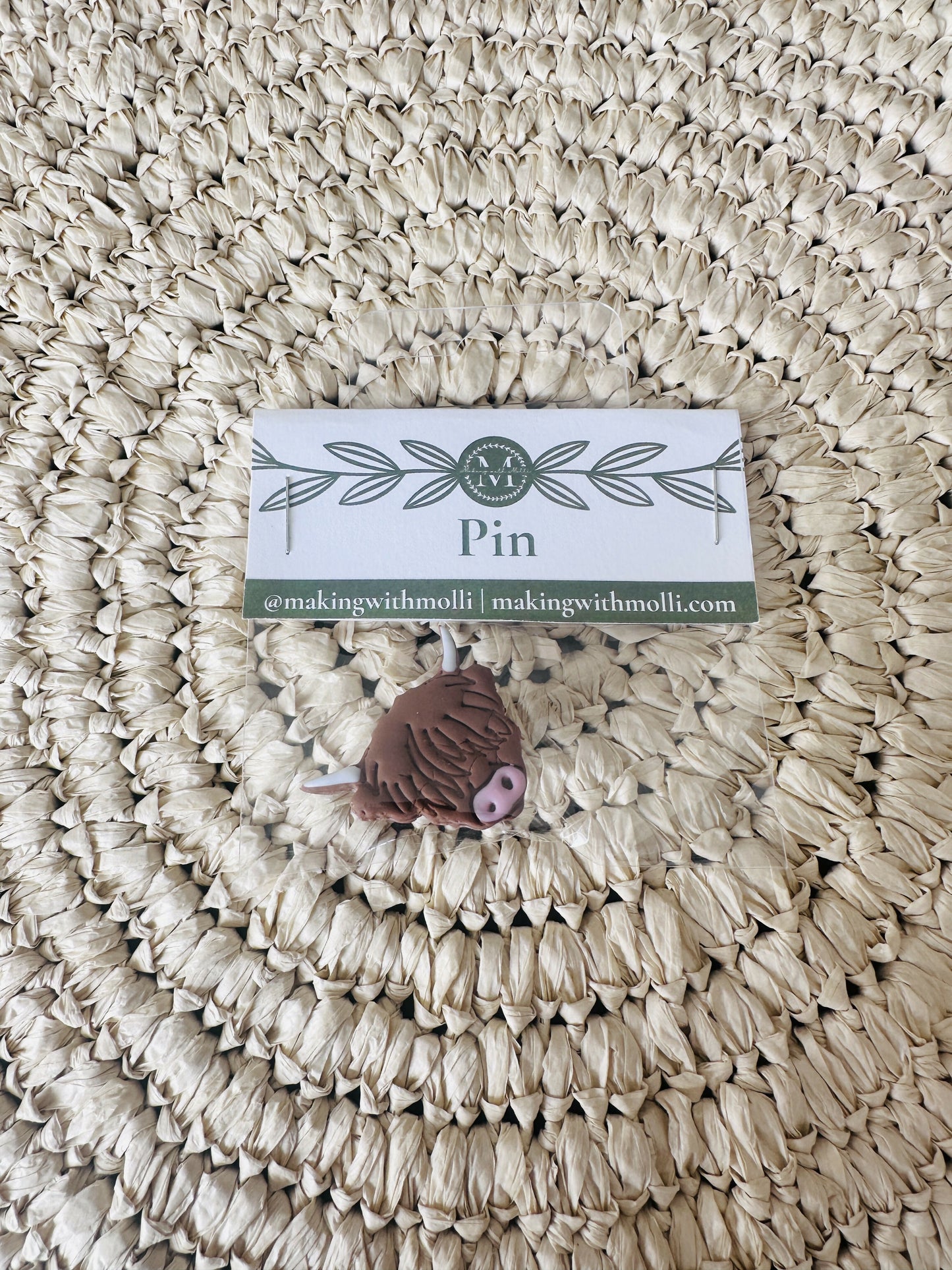 Highland Cow Pin