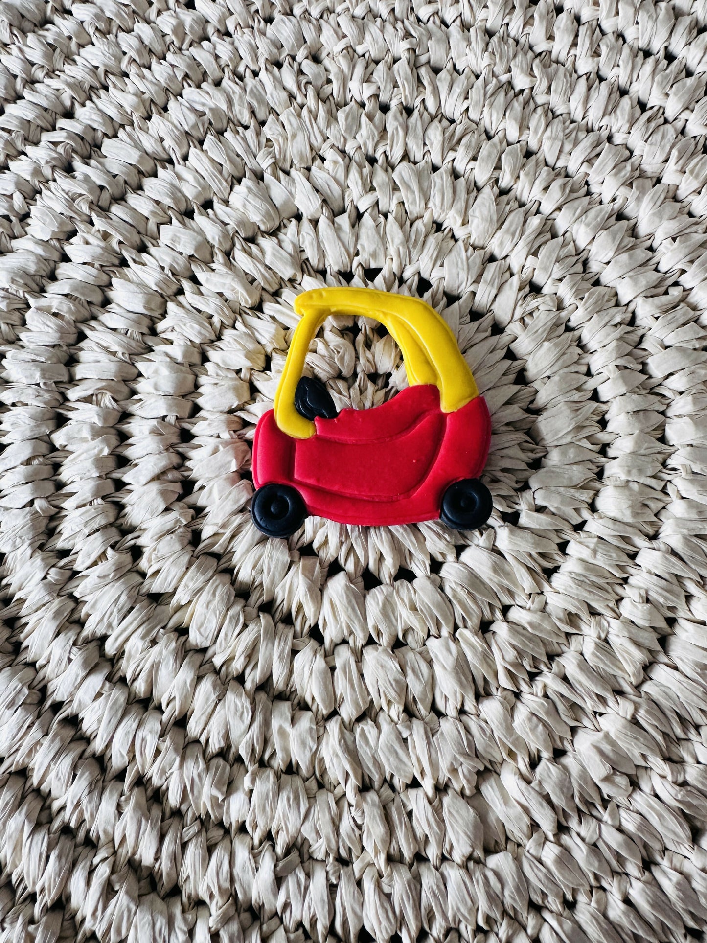 Red & Yellow Car Magnet