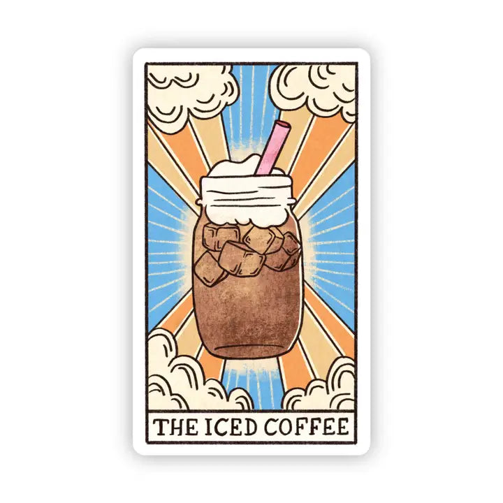 The Iced Coffee - Tarot Card Sticker