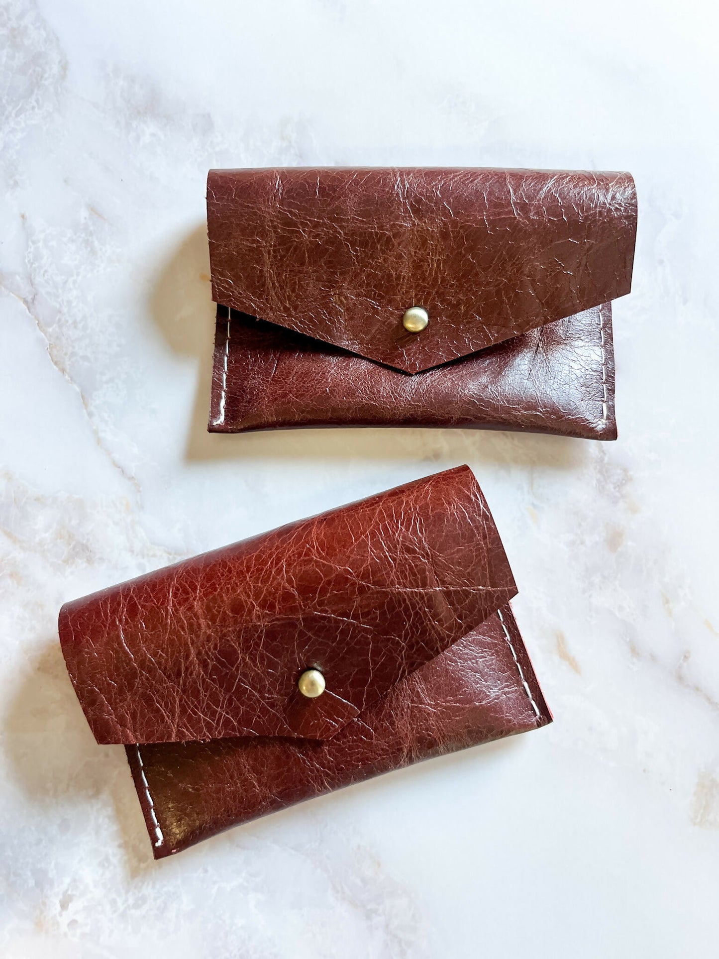 cranberry leather card carrier card wallet