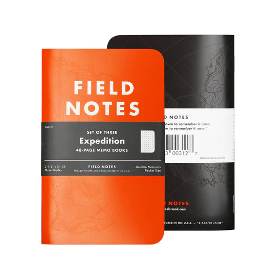 Field Notes Expedition 3-Pack Memo Books