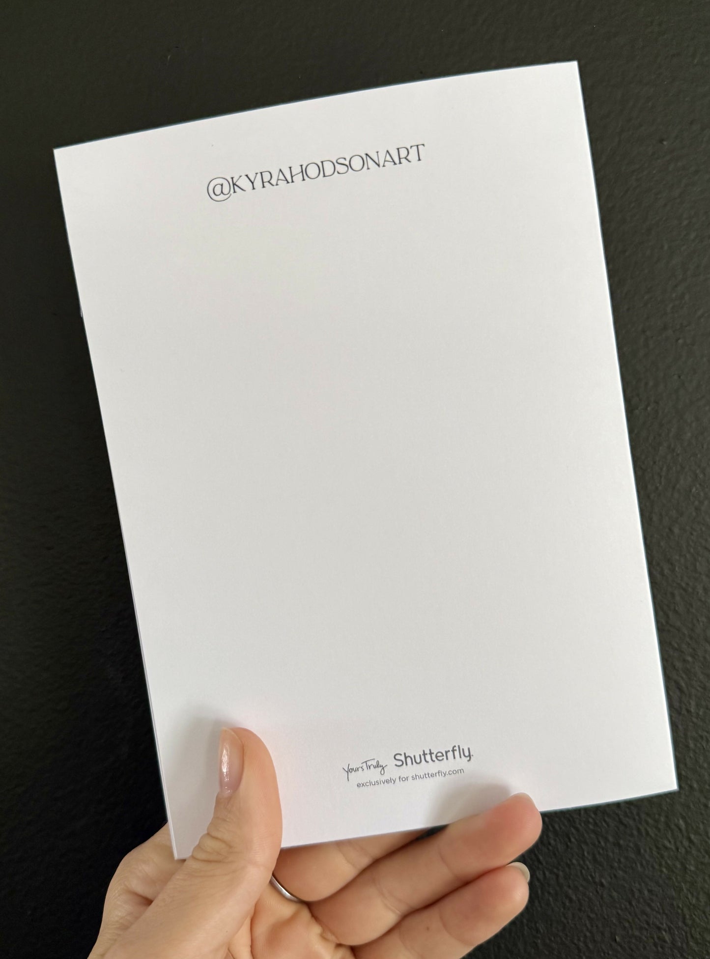 Flat Blue Card