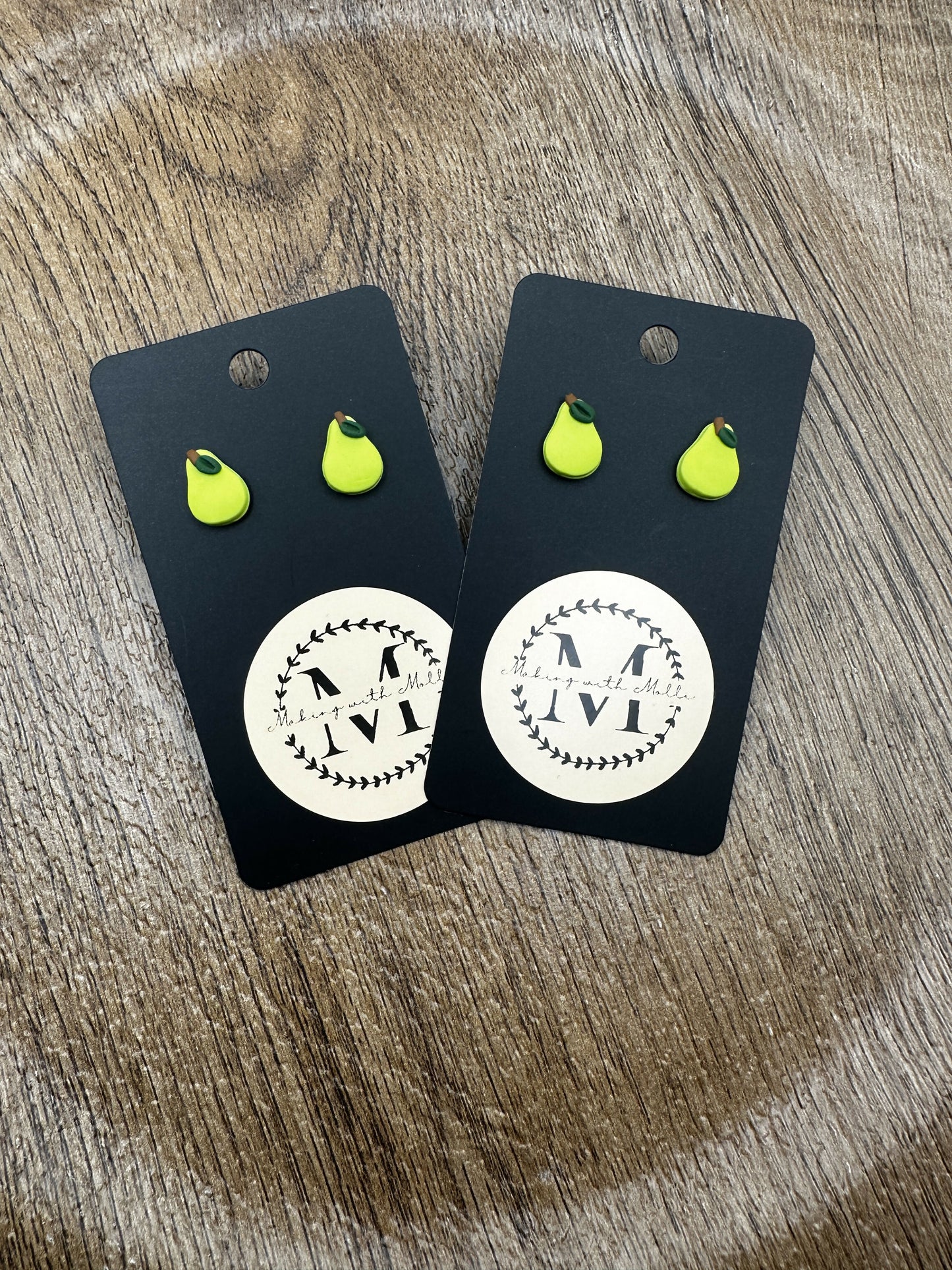 Pears Polymer Clay Earrings