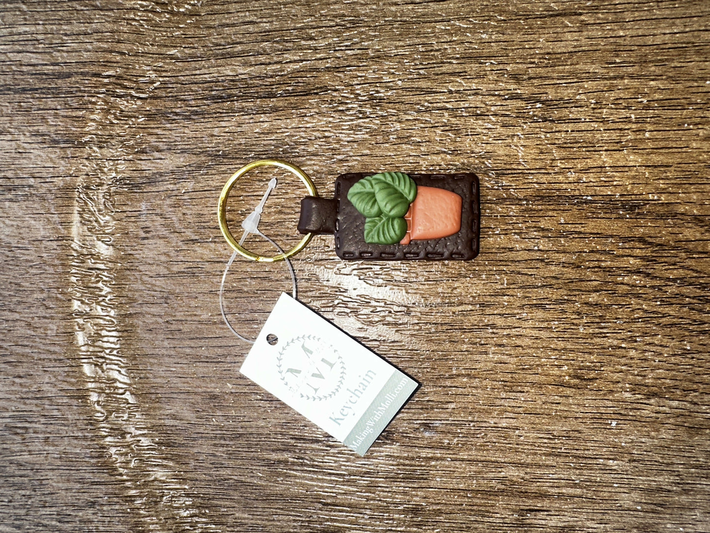 Potted Plant Keychain