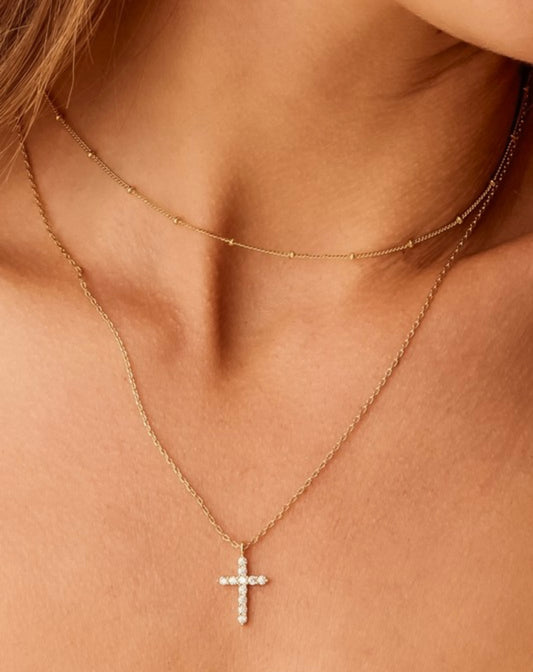 Cross Stack Necklace