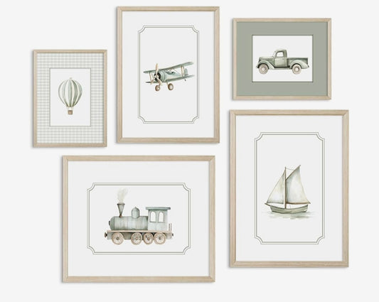 Sage Green Nursery Wall Art, 8x10
