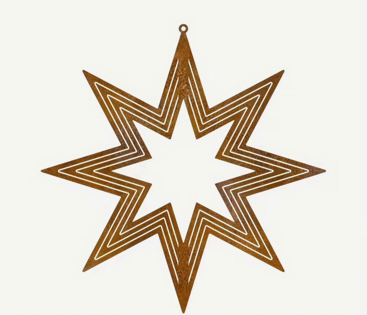 Rustic Metal Garden Star