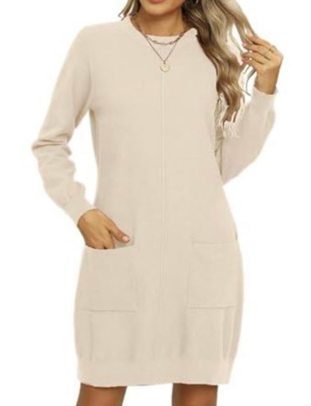 Long Sleeve Knit Sweater Dress
