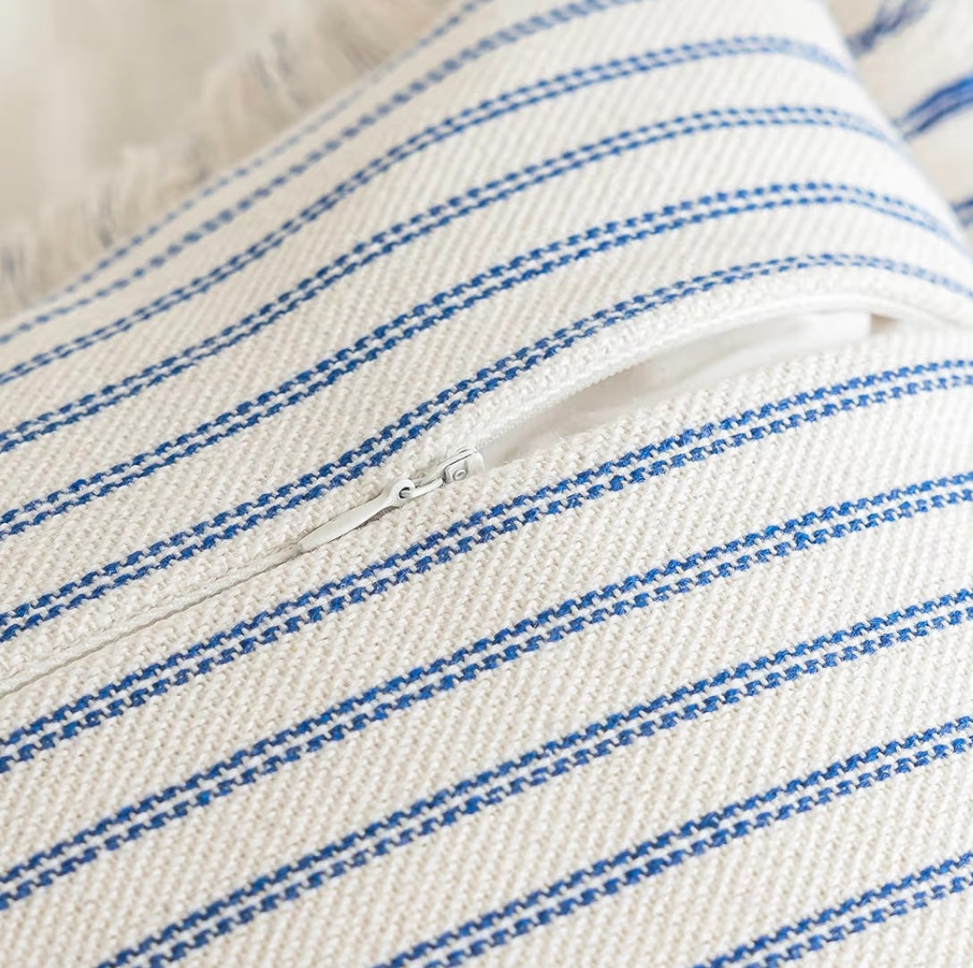 Stripped Fringe Pillows