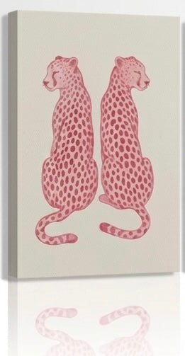 Pink Leopard Canvas Wall Art