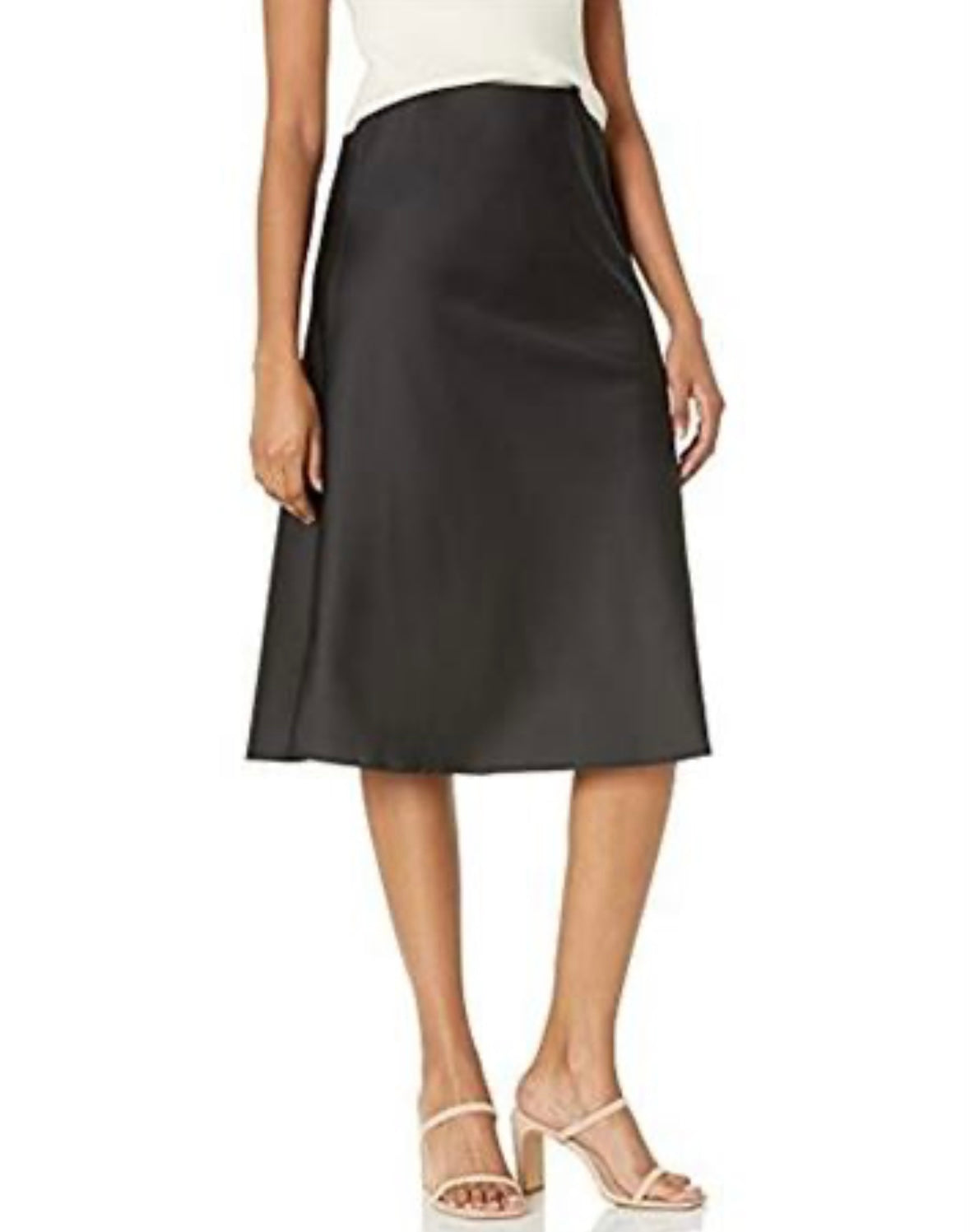 Women's Maya Silky Slip Skirt Skirt, Black