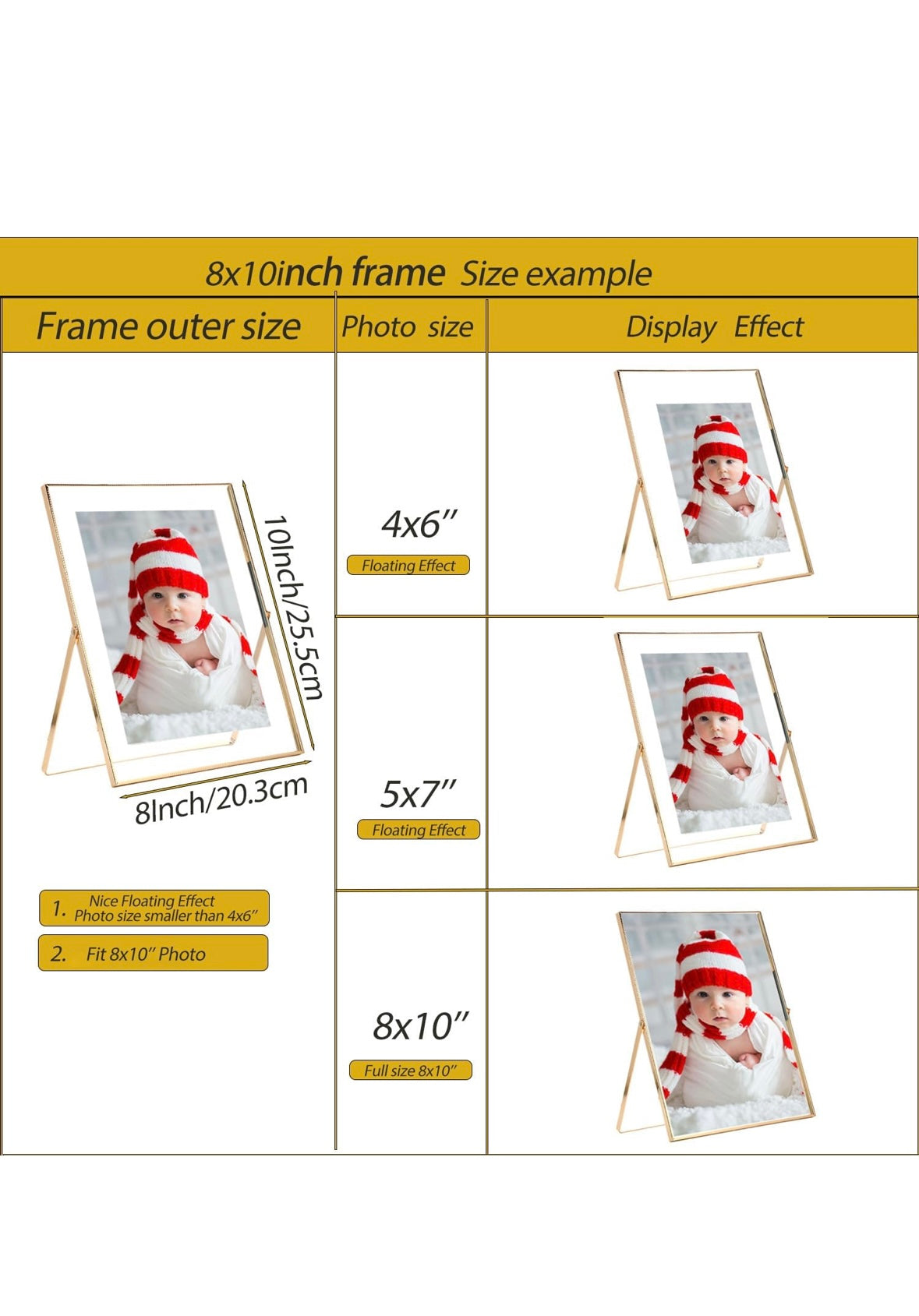 Beautiful Metal Lace Edge Adjustable Frames