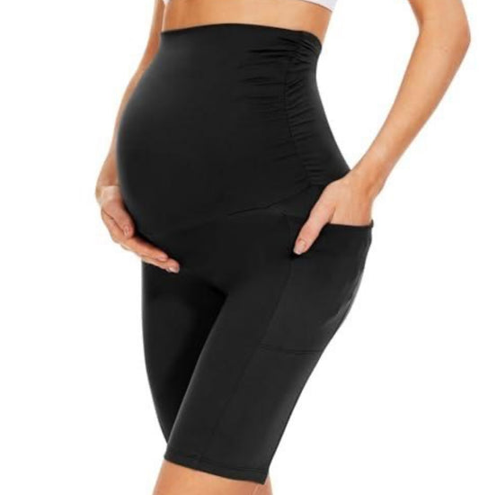 Maternity Shorts Over Belly with Pockets