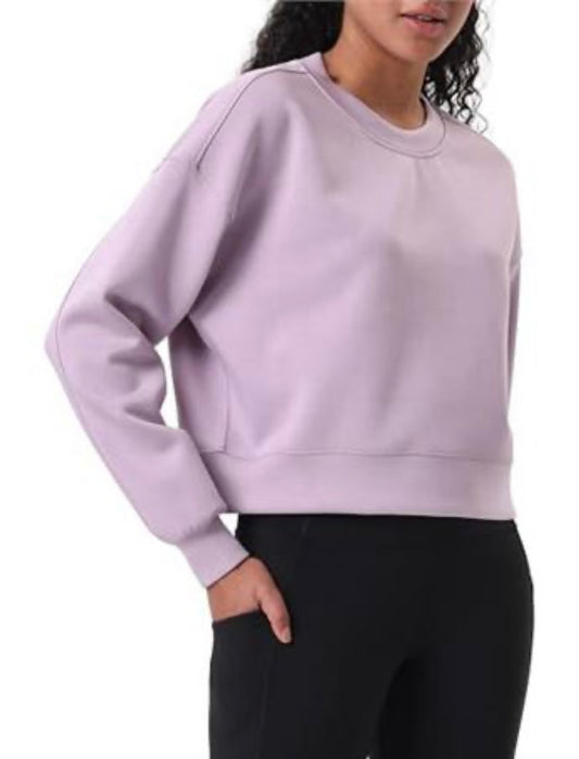 Cropped Crew Neck Sweatshirt