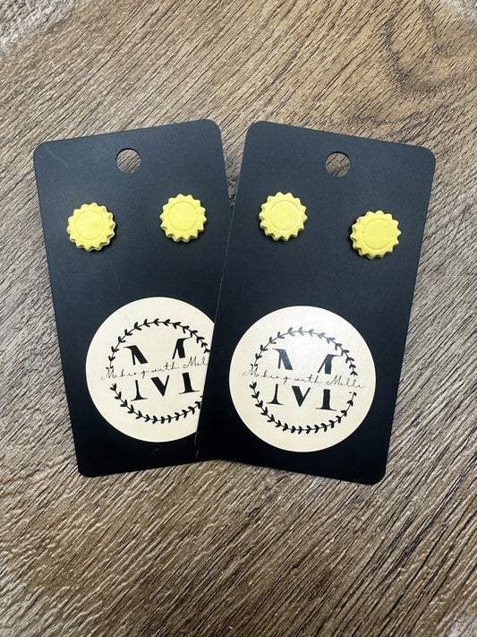 Sunshine Stud Polymer Clay Earrings