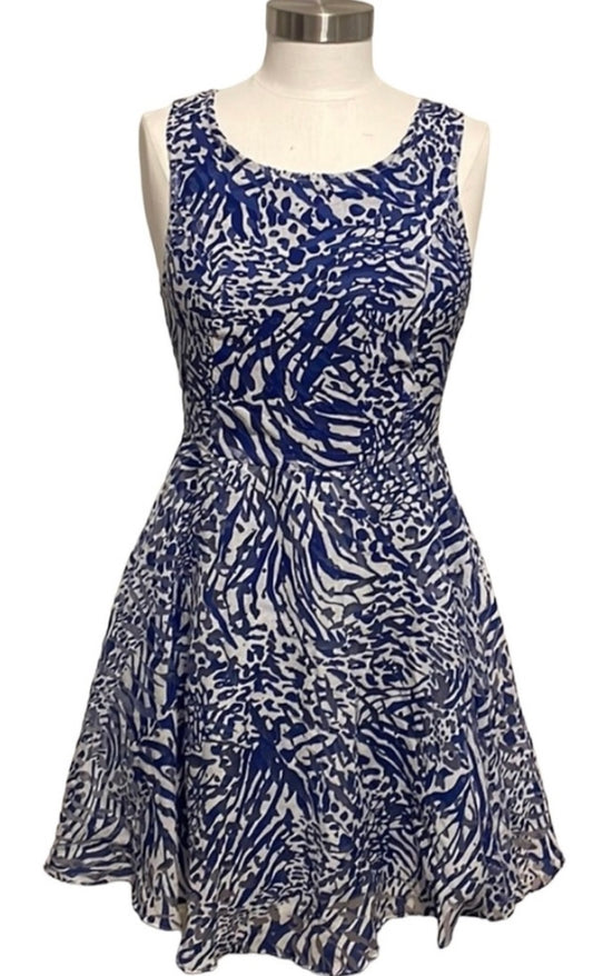 Pure Sugar - Blue and White Print Sleeveless