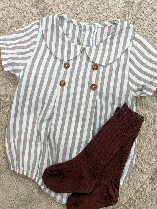 Oliver Striped Romper