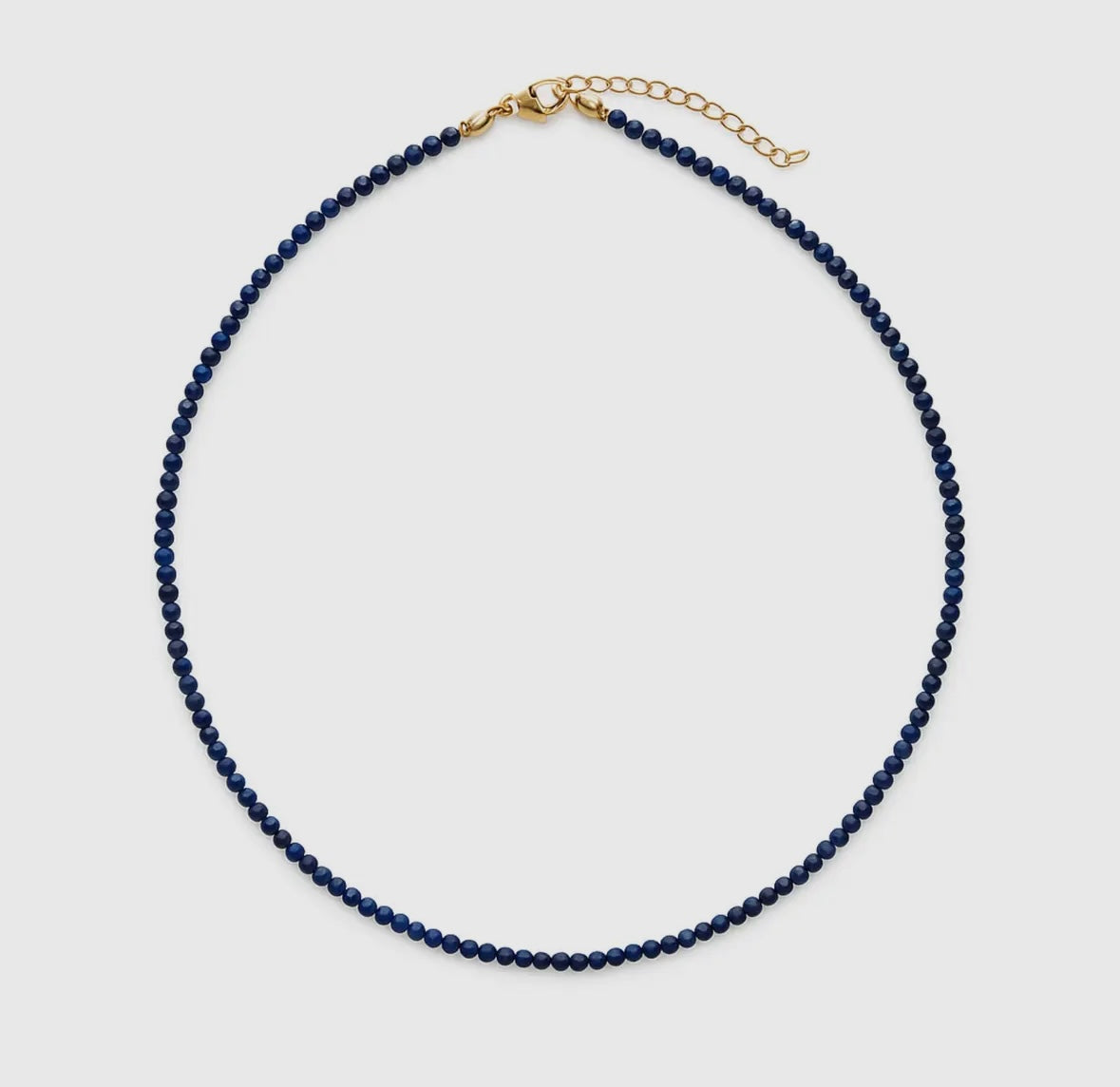 Natural Stone Bead Stand Necklace