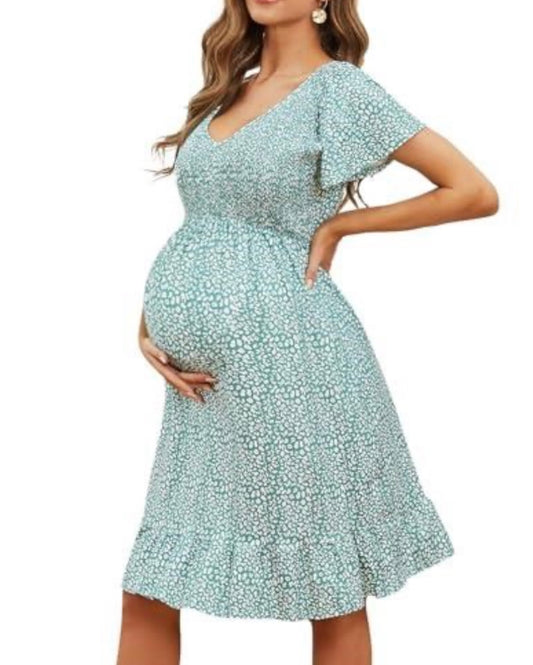 Maternity Floral Print MIDI
